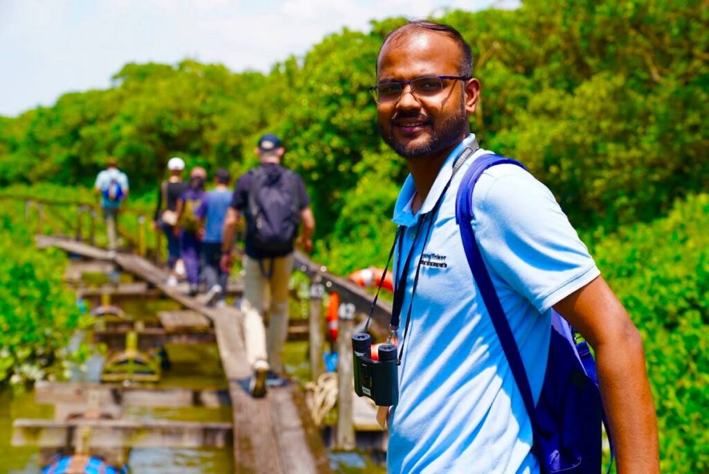 Walking through the mangroves at Mai Po