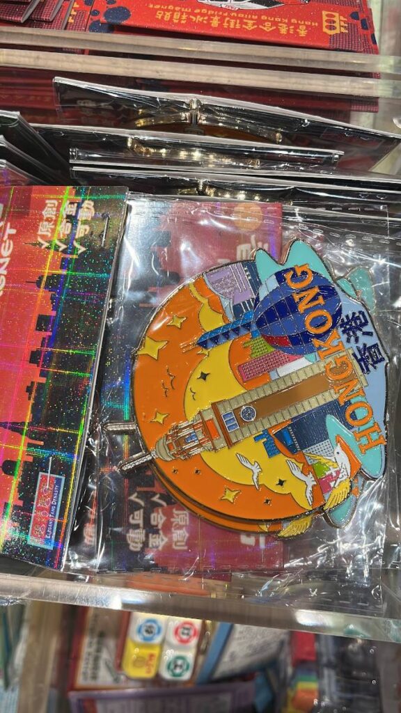 Souvenirs at a Hong Kong market stall
